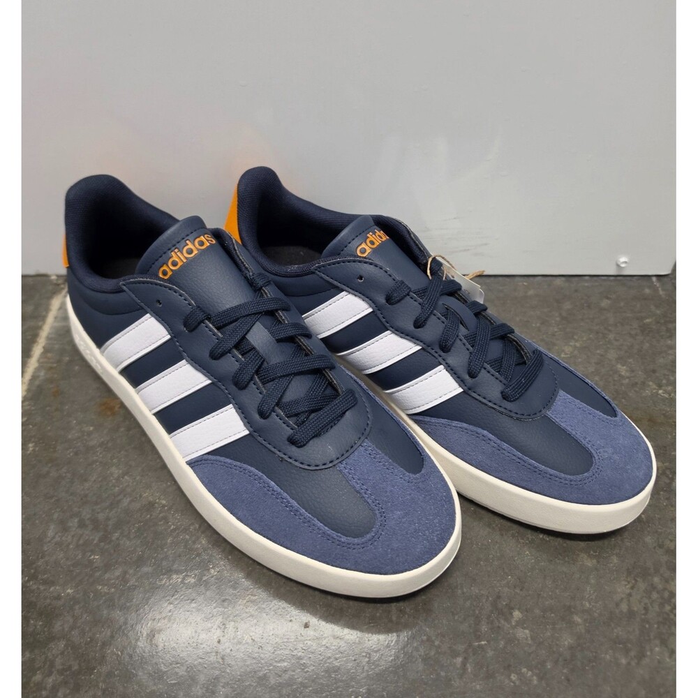 Adidas Barreda Navy White Orange Men's 9 Women's 10.5 Sneakers JI2310 NWT